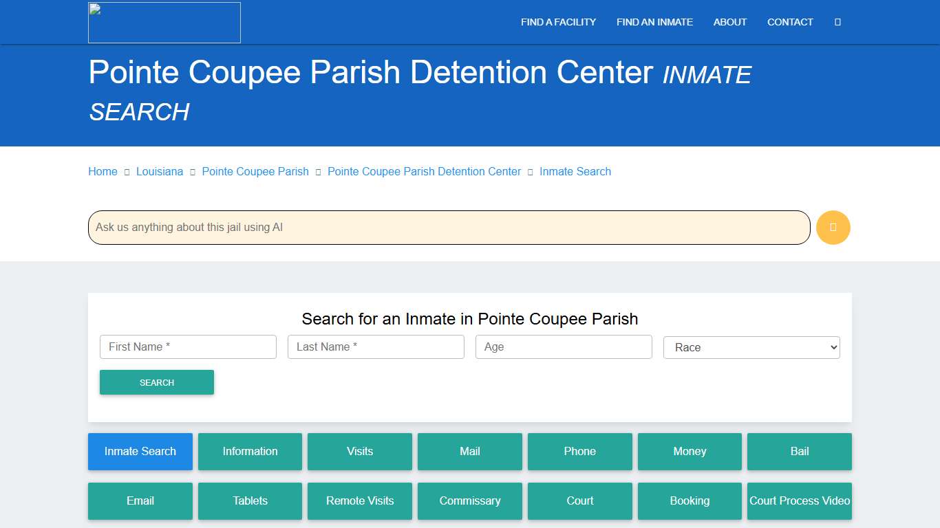 Pointe Coupee Parish Detention Center, LA Inmate Search: Roster & Mugshots